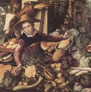 Pieter Aertsen, Market Woman with Vegetable Stall (mk14)